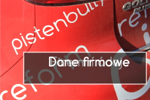 Dane firmowe