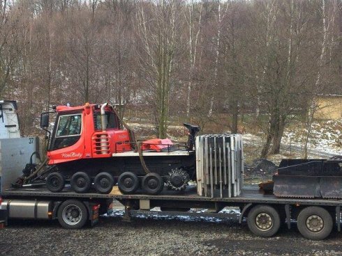 PistenBully 300 została sprowadzona do Lądka-Zdroju 3. stycznia